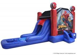 spider man ez combo wet or dry nowm 1 1667772481 Spider-Man Wet or Dry Bounce House & Slide Combo