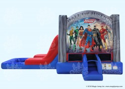 Justice League Wet or Dry Bounce House Combo